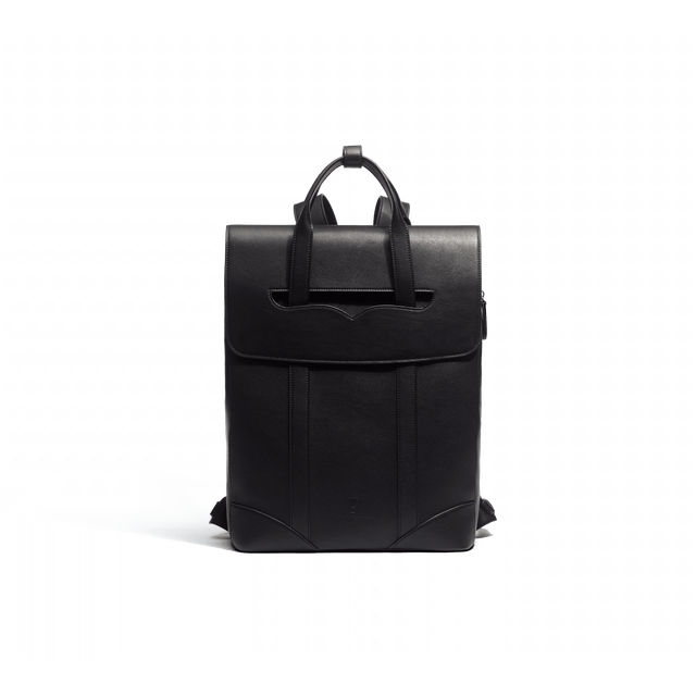 Double You Backpack [Black soft calfskin]
