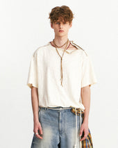 Army Double Zip T Shirts Ivory