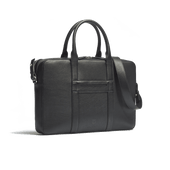 Double You Briefcase[Black Soft Calfskin]
