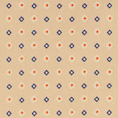 Floral Printed Silk Bespoke Tie - Beige