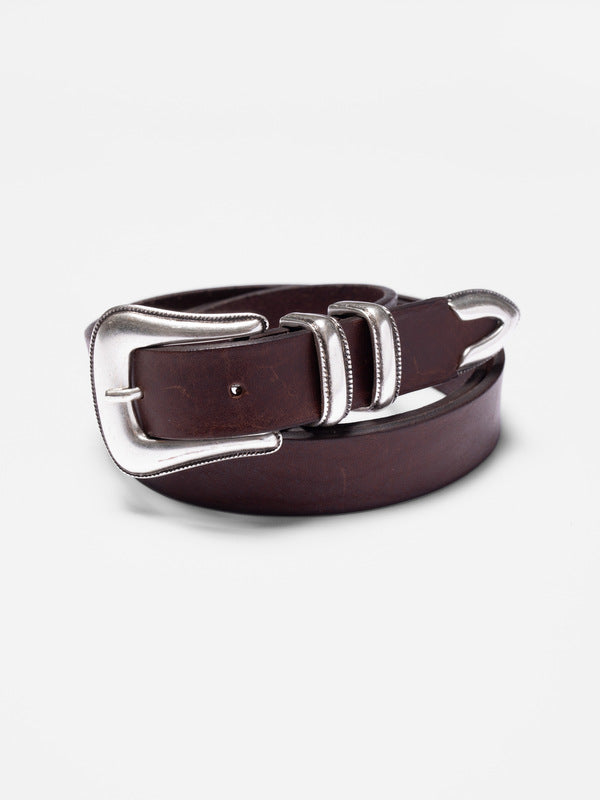 Western Silver Belt Dark Brown