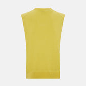 Canary Cashmere V Neck Vest