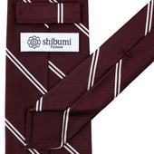 Double Bar Japanese Repp Stripe Silk Tie