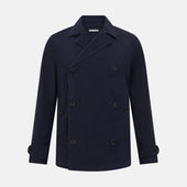 Light Navy Kingston Corduroy Caban Jacket