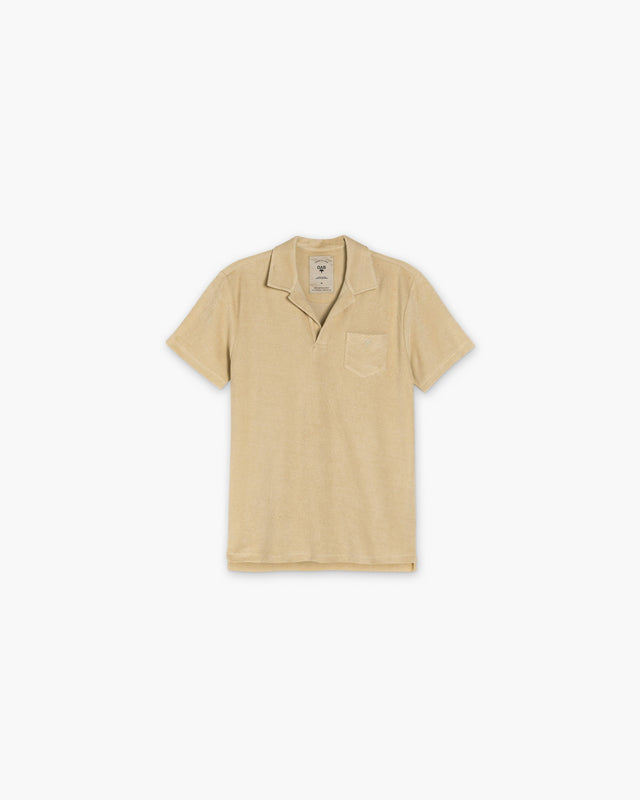 Beige Polo Terry Shirt