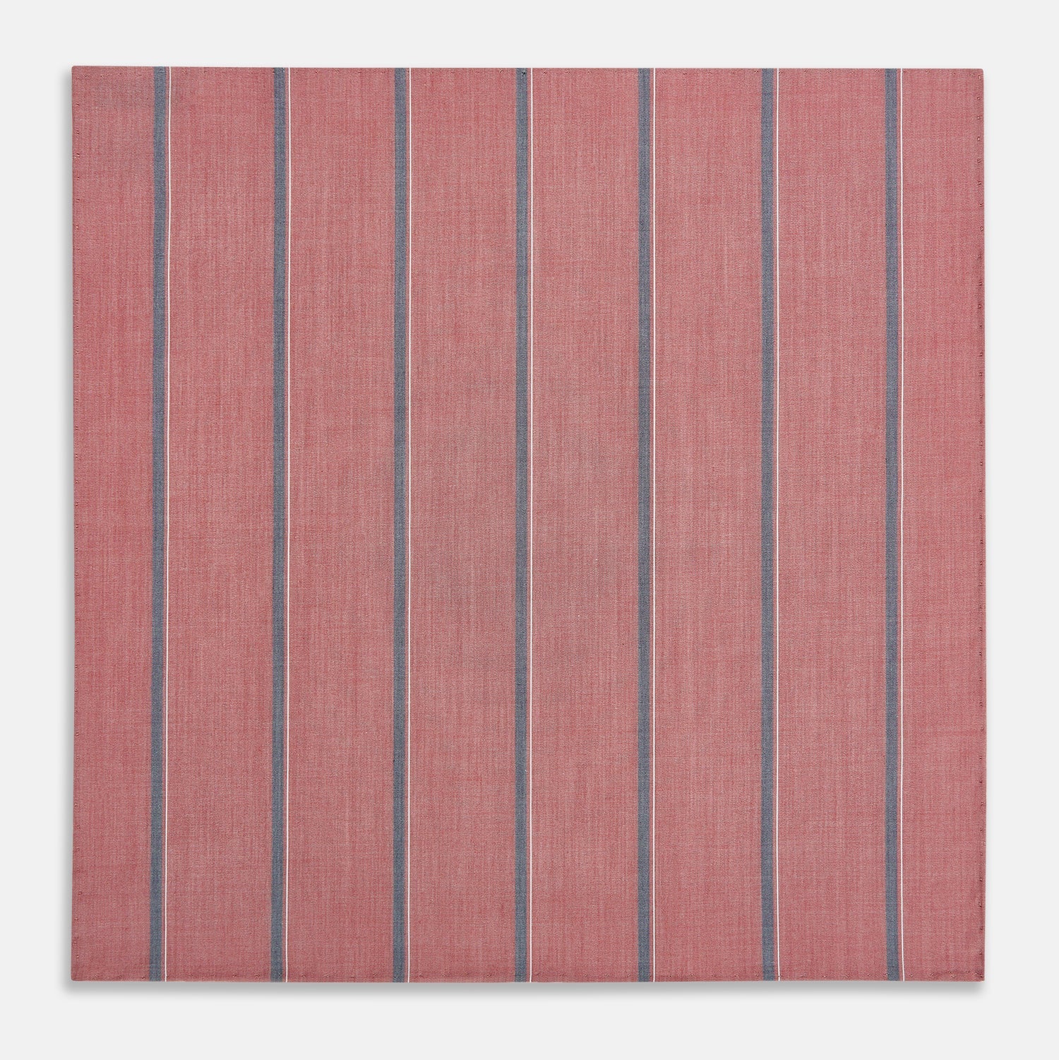 Red Track Stripe Hand Rolled Handkerchief