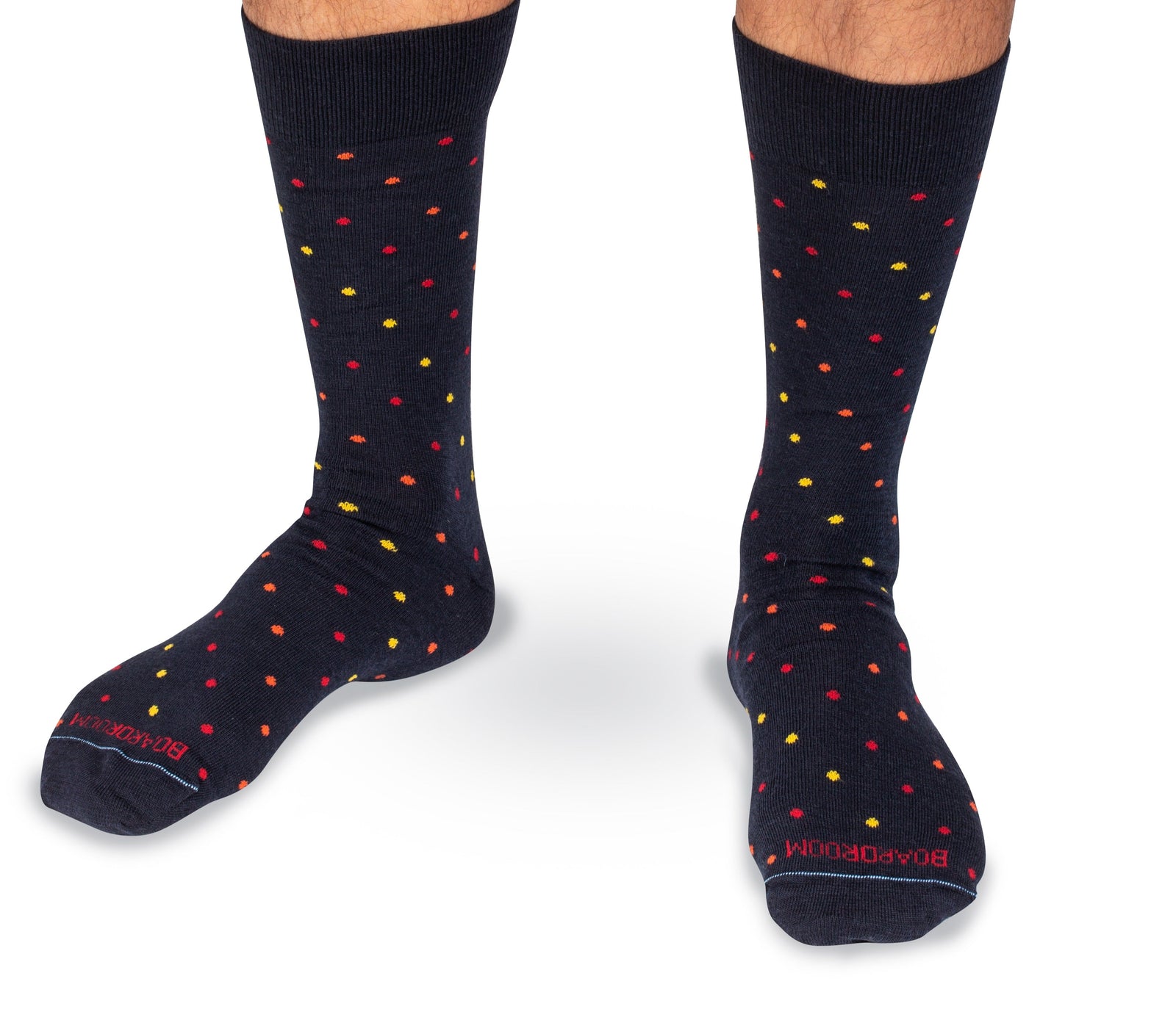 Mid Calf W Tri Color Dots