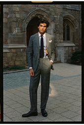 Made In Usa White Prince Of Wales Fox Flannel Suit