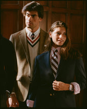 Made In Scotland Wool Cableknit Tennis Sweater