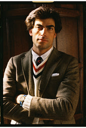 Made In Usa Tan Herringbone Lambswool Sport Coat