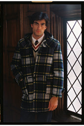 Made In England Dress Gordon Tartan Classic Morris Duffle Coat