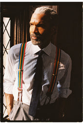 Made In England Colored Striped Barathea Braces