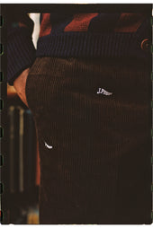 J Press Burgee Embroidered Corduroy Pant Trim Fit