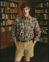Patchwork Madras Button Down Sport Shirt Classic Fit
