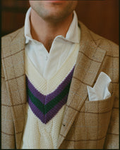 Made In Usa Windowpane Linen Silk Sport Coat