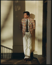 Made In Canada Peach Yellow Pastel Authentic Madras Sport Coat