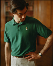 Dark Cotton Pique Polo