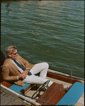 Made In Usa Light Brown Prince Of Wales Sport Coat