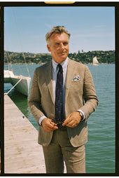 Made In Usa Prince Of Wales Linen Sport Coat