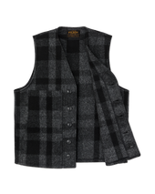 Mackinaw Wool Vest - Charcoal / Black Heritage Plaid