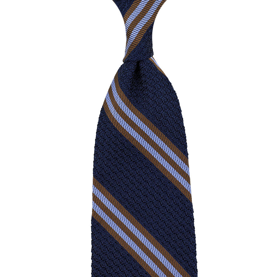 Striped Grossa Grenadine Silk Tie