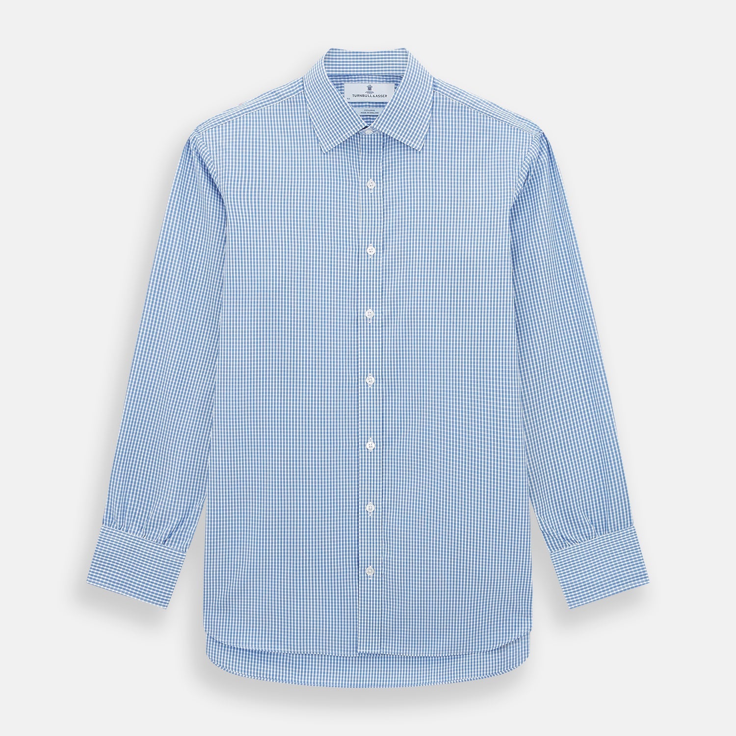 Blue Multi Micro Check Mayfair Shirt