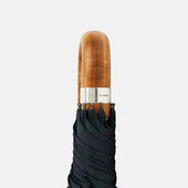 Watch Tartan Telescopic Umbrella With Whangee Crook Handle