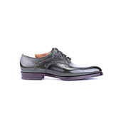 Ghillie With Plain Apron In Green Crust Calf Leather