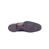 Ghillie With Plain Apron In Green Crust Calf Leather