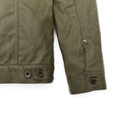 Tin Cloth Short Lined Cruiser Jacket - Military Green