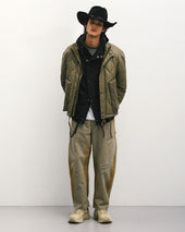 Damaged Carpenter Pants Vintage Beige