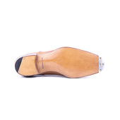 Ghillie With Hand Stitched Apron And Higher Heel In Light Brown Calf Leather