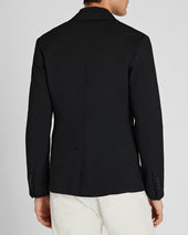 Deconstructed Pique Knit Blazer