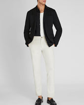 Deconstructed Pique Knit Blazer