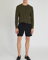 Long-Sleeve Micro Bouclé Sweater
