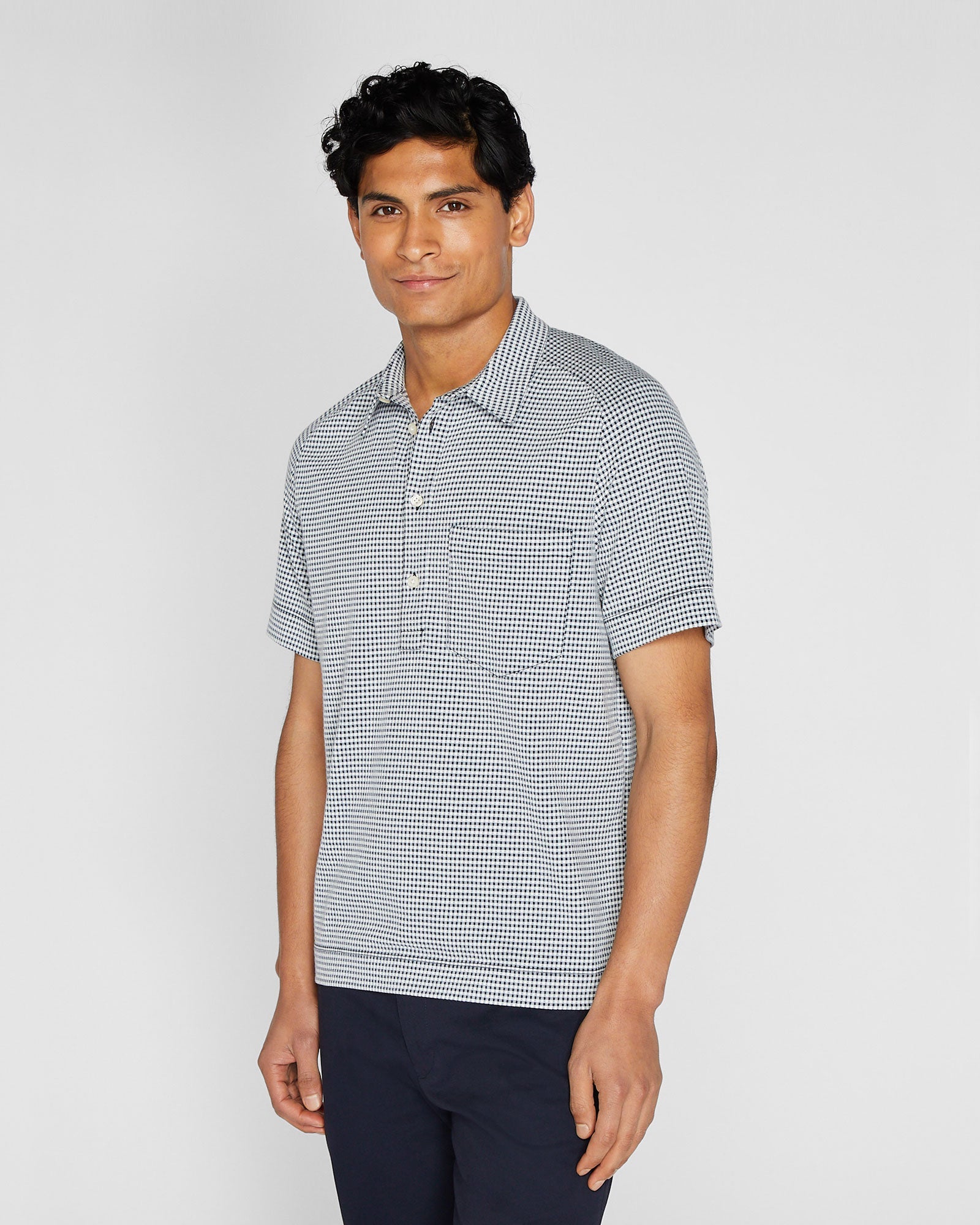 Seersucker Knit Popover