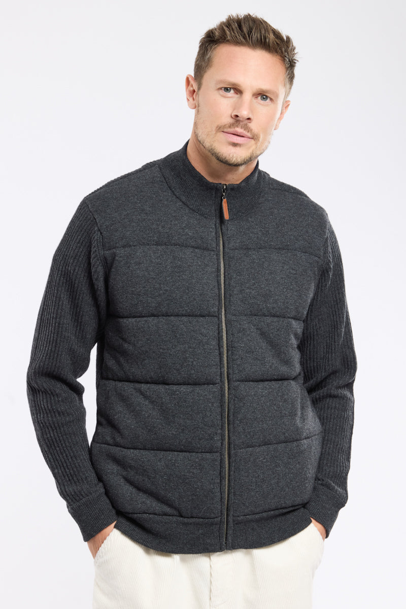 Veste matelassée maille - laine
