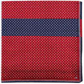 3x Dotted Cotton Handkerchief Set - Cherry / Navy / Cherry