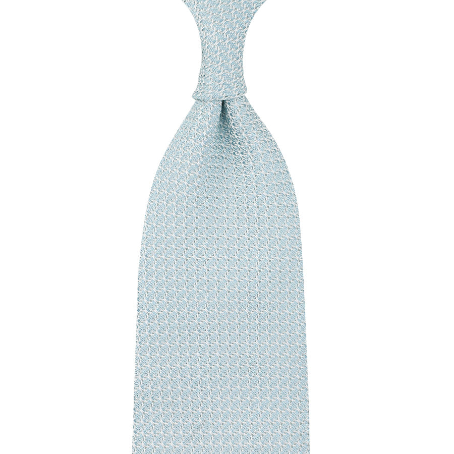 Grenadine Garza Grossa Silk Tie Pale Self Tipped