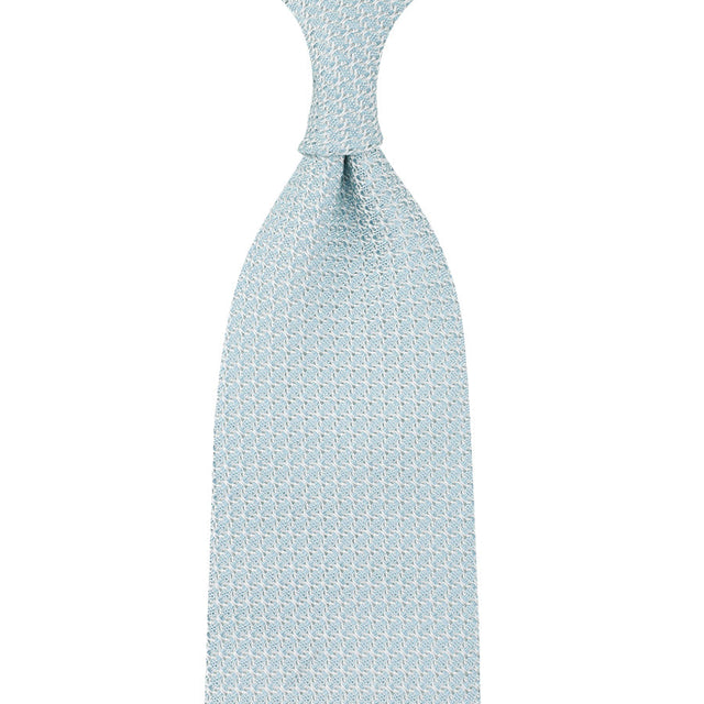 Grenadine / Garza Grossa Silk Tie - Pale Blue - Self-Tipped