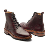 Dixon Cap Toe Derby Boot Hatchgrain Hand Welted Service Boots