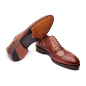 Marcell Full Brogue Oxford Chestnut Hand Welted Classics Collection