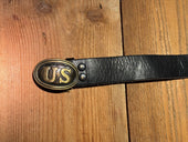 Cintura In Cuoio Con Fibbia U S