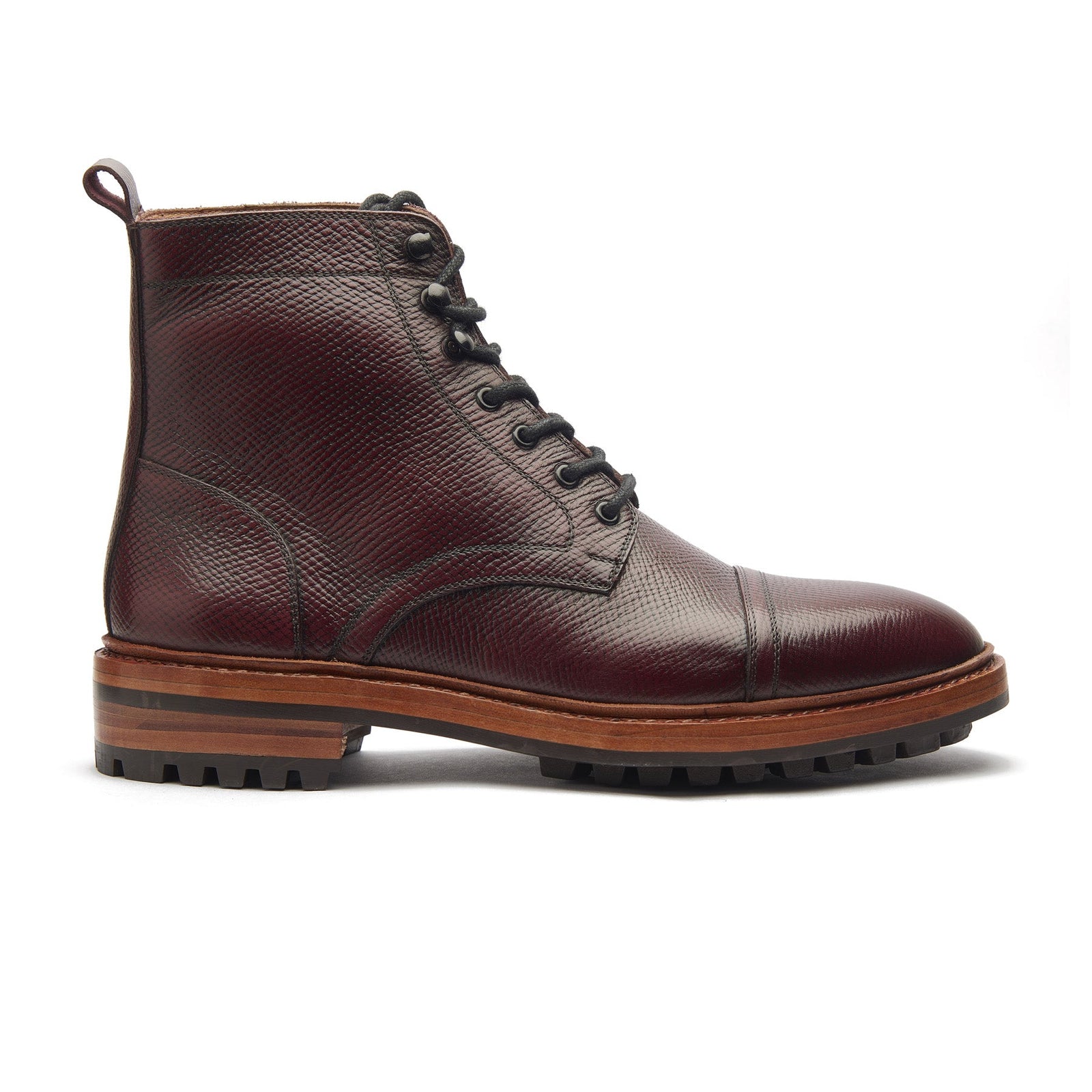 Dixon Cap Toe Derby Boot Hatchgrain Hand Welted Service Boots
