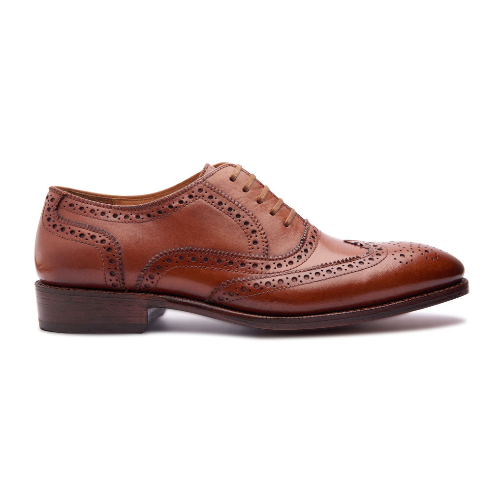 Marcell Full Brogue Oxford Chestnut Hand Welted Classics Collection