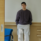Og Pigment Dyeing Sweatshirt Purple
