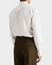 Chemise Col Classique En Popeline De Soie Blanc Cass