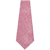 Vintage Herringbone Bespoke Linen Cotton Tie Pink