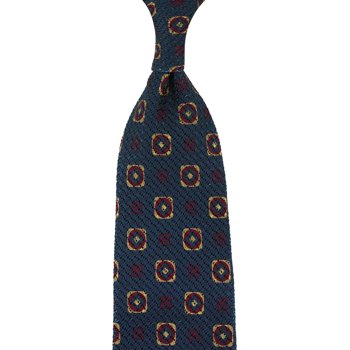Printed Grossa Grenadine Silk Tie Hand Rolled