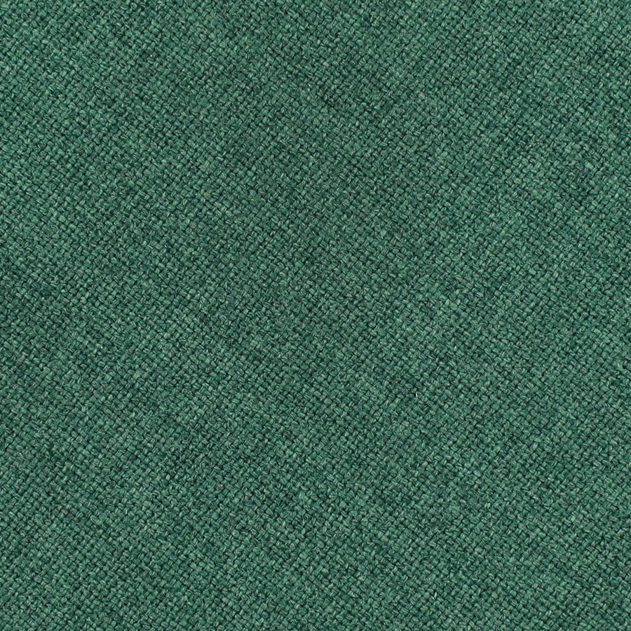 Plain Bespoke Wool Cotton Tie Green